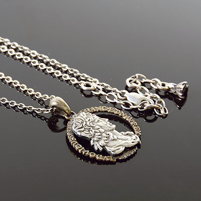 SAINTS Design セインツ シルバー ネックレス キュービック グレー 