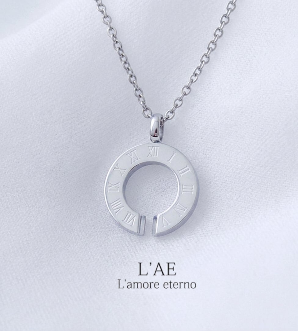 【レーザー刻印対応】【20文字まで刻印◎】ペアネックレス 名入れ ステンレス アクセサリー ダイヤモンド 馬蹄 ホースシュー アトラス ローマ数字 ペンダント メンズ レディース