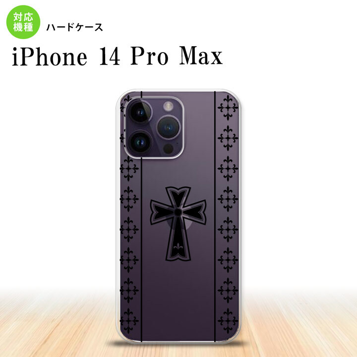 iPhone14 ProMax iPhone14 Pro Max スマホケース 背面ケース ハードケース ゴシック クリア 黒 2022年 9月発売 nk-i14pm-1005