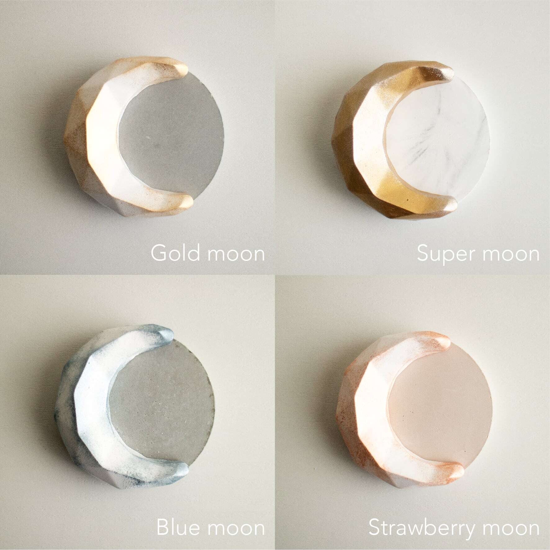 【カラーが選べる】michikake moon stone《月の満ち欠けを映す 三日月のアロマストーン》火を使わない香るインテリア