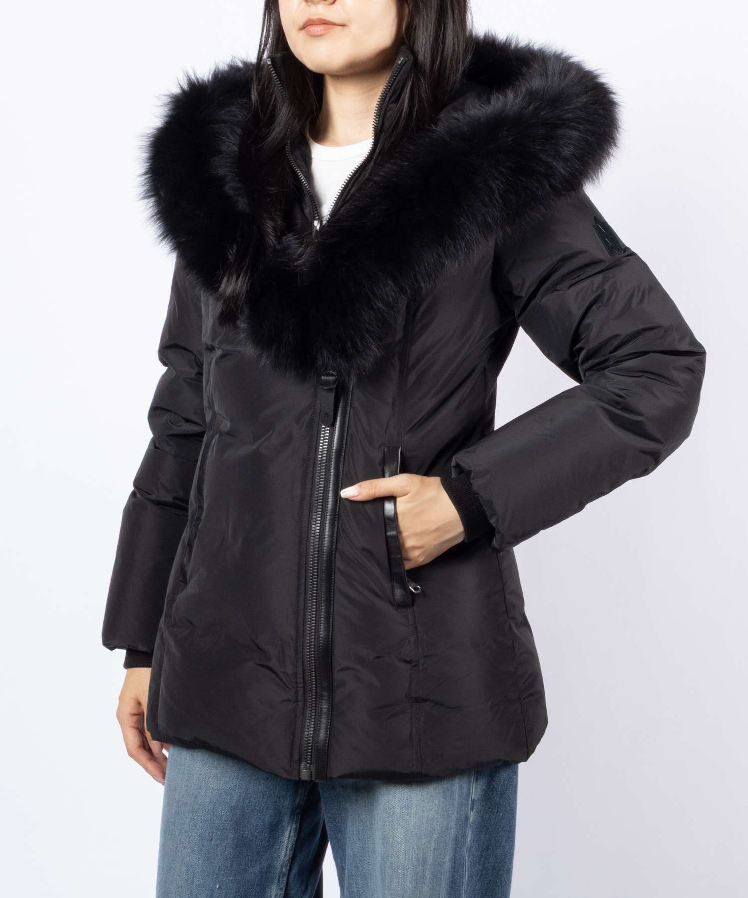 マッカージュ MACKAGE ADALI-BX HOODED DOWN COAT フーデッド ダウン コート ミドル丈 ダウンジャケット ファー レディース アウター
