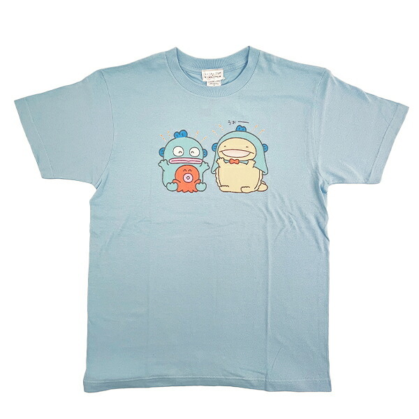サンリオ ハンギョドン × なんでもいきもの Tシャツ(M) ライトブル＾ アパレル Sanrio 送料込み