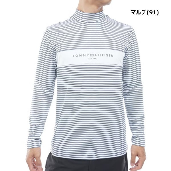 トミーヒルフィガー ゴルフ メンズ ベア天 長袖モックシャツ TOMMY HILFIGER THMA664 2026年秋冬モデル お誕生日祝い お祝い 記念品 お父さん 父の日 彼氏 男性 30代 40代 50代 60代  還暦祝い 敬老の日 人気プレゼント プレゼント