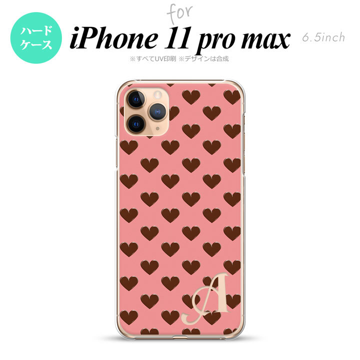 iPhone11ProMax iPhone11pro max スマホケース ハードケース ハート B ピンク +アルファベット メンズ レディース nk-i11pm-173i