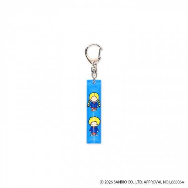 ゾーウィー サンリオ アクリルスティックキーホルダー パティ＆ジミー ブルー 3466 キーホルダー チャーム グッズ キャラクター雑貨 レトロ ファンシー コレクション サンリオ正規ライセンス品