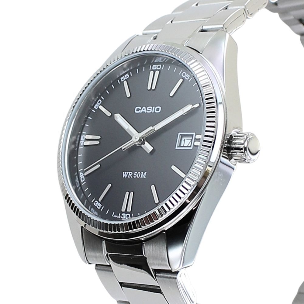箱なし カシオ 腕時計 メンズ レディース シルバー ブラック ユニセックス CASIO 海外モデル 日付表示 50m防水 プレゼント ギフト 成人 卒業 入学