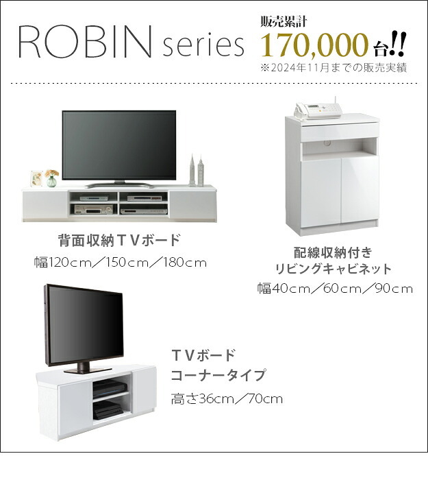 キャビネット 白 リビング収納 配線収納 〔ロビンキャビネット〕  幅60cm チェスト サイドボード モデム収納 ルーター収納 鏡面 白家具 ホワイト コンパクト収納 扉収納 収納ボックス リビング 引き出し 北欧 モダン おしゃれ