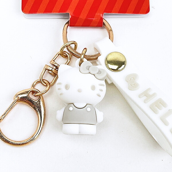 サンリオ ハローキティ マスコット付きキーホルダー ホワイト Sanrio