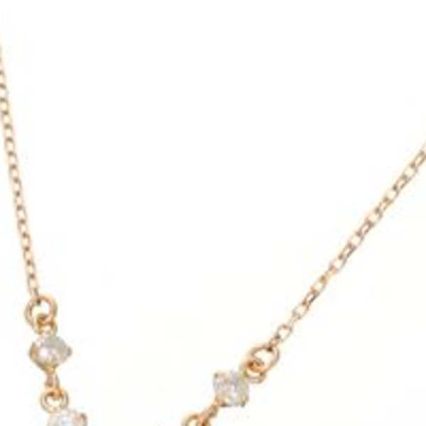 Amelie Monchouchou ダイヤモンド ペンダント ネックレス K18 ピンクゴールド 5石 0.2ct ダイヤ 天然石 ジュエリー アクセサリー ギフト プレゼント レディース