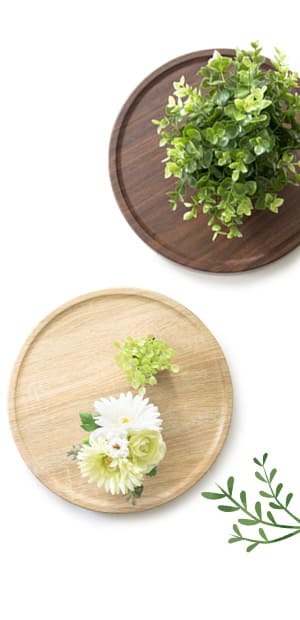 フラワースタンド プランタースタンド キャスター付き 幅30cm 円形 丸型 回転 プランター台 フラワー 花台 屋内 木製 ナチュラル ブラウン 北欧 おしゃれ ガーデンラック 園芸ラック 観葉植物台 キャスター台 完成品 平台 植木鉢台 鉢皿 屋外