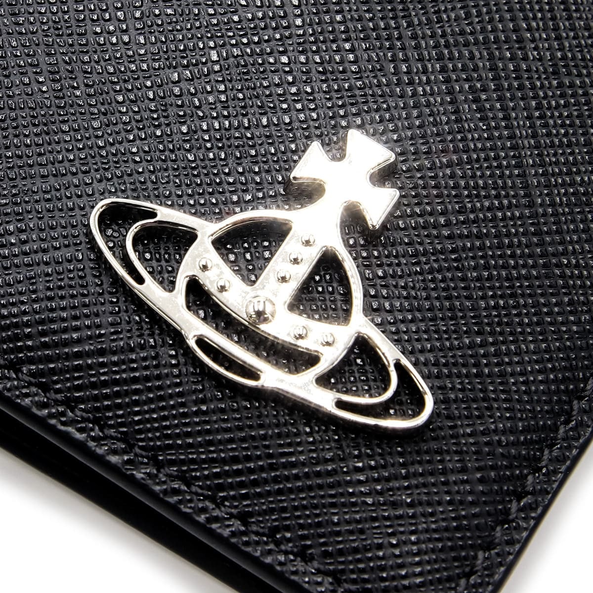 ヴィヴィアンウエストウッド Vivienne Westwood 二つ折り財布 サフィアーノ メンズ レディース ブラック 黒 オーブ 小銭入れなし 札入れ カード入れ SAFFIANO MAN BILLFOLD 51120008 L001N N402