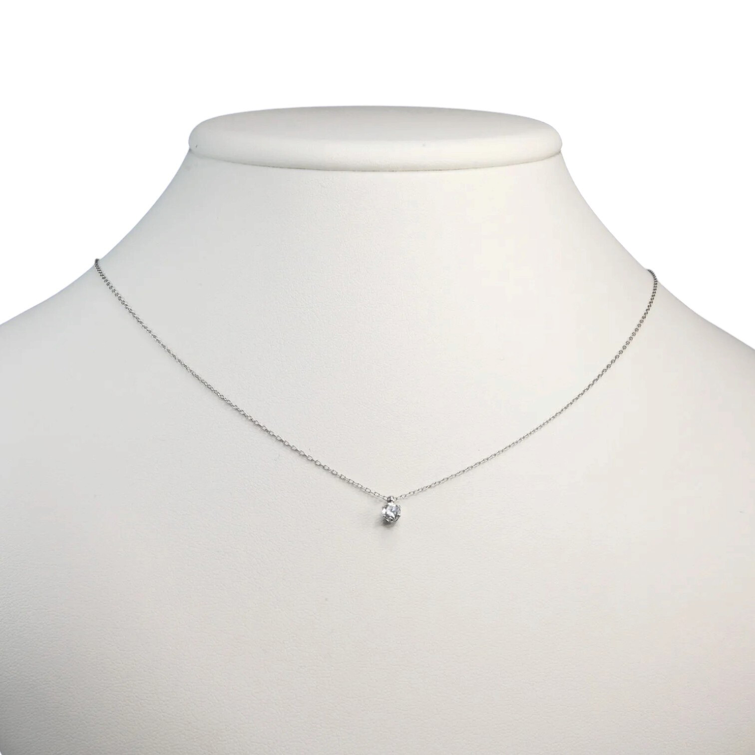 ラボグロウンダイヤモンドネックレス 一粒ダイヤモンド Lab Grown Diamond 0.20ct Stainless316素材【送料無料】【レディース,激安,特価,通販】