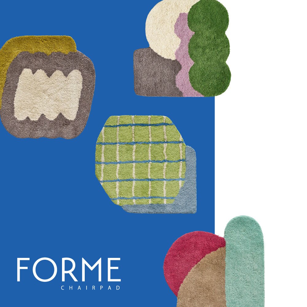 コットンチェアパッド FORME（フォルム） 約40×40cm 高密度で遊び毛がでにくいのも嬉しいポイント デザイン性にもこだわり カーム、ピュア、イーズ、ジョイ、チル、グロウ