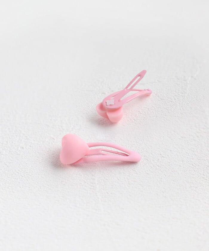 ヘアピン 通販 Rora パッチン留め 子供用 キッズ ヘアアクセサリー ヘアクリップ スリーピン 前髪クリップ パステルカラー ハートモチーフ ミニサイズ 髪飾り 髪留め 女の子 子ども ヘアアレンジ