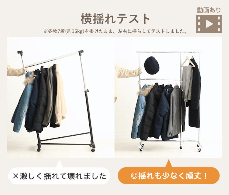 収納家具 ラック 伸縮 ハンガー スリム キャスター パイプハンガー 2段 頑丈 コートハンガー 大容量 業務用 耐荷重100kg シングル キャスター付 おしゃれ パイプハンガー頑丈 縦横伸縮 上下伸縮 シンプル 衣類収納 スチール 子供