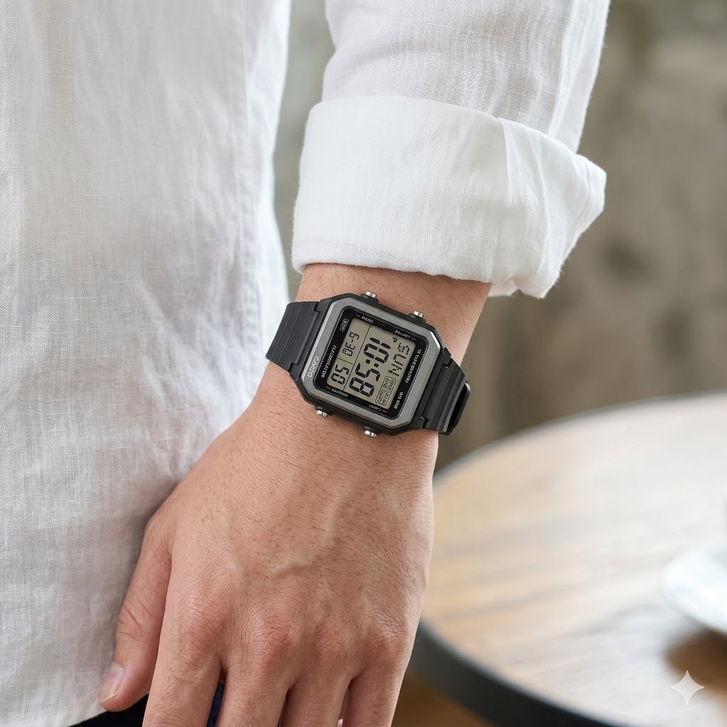 カシオ 腕時計 メンズ CASIO 海外モデル 10年電池 デジタル 大画面 ブラック 軽量 LEDライト付き スポーツ 学生 高校生 中学生 プレゼント 成人 卒業 入学