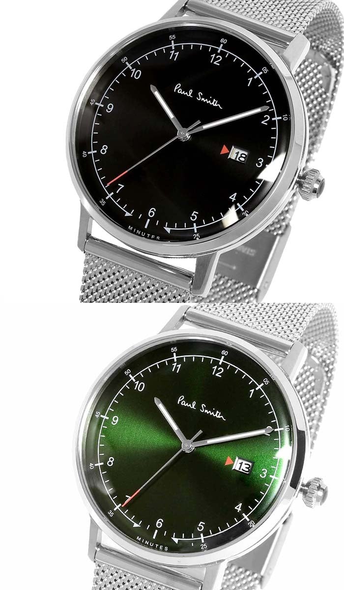 ポールスミス Paul Smith 腕時計 メンズ 41mm ステンレス クラシック ブランド 人気 ウォッチ プレゼント ゲージ GAUGE グリーン ブラック ネイビー シルバー