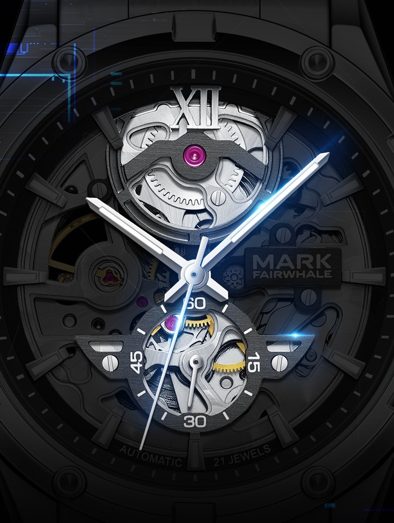 Mark Fairwhale FW-6960 メンズ 腕時計 自動巻き 防水 おしゃれ スポーツ ミリタリー かっこいい 彼氏 父の日 就職祝い 誕生日 プレゼント ギフト 10代 20代 30代 40代 50代 SALE 正規品