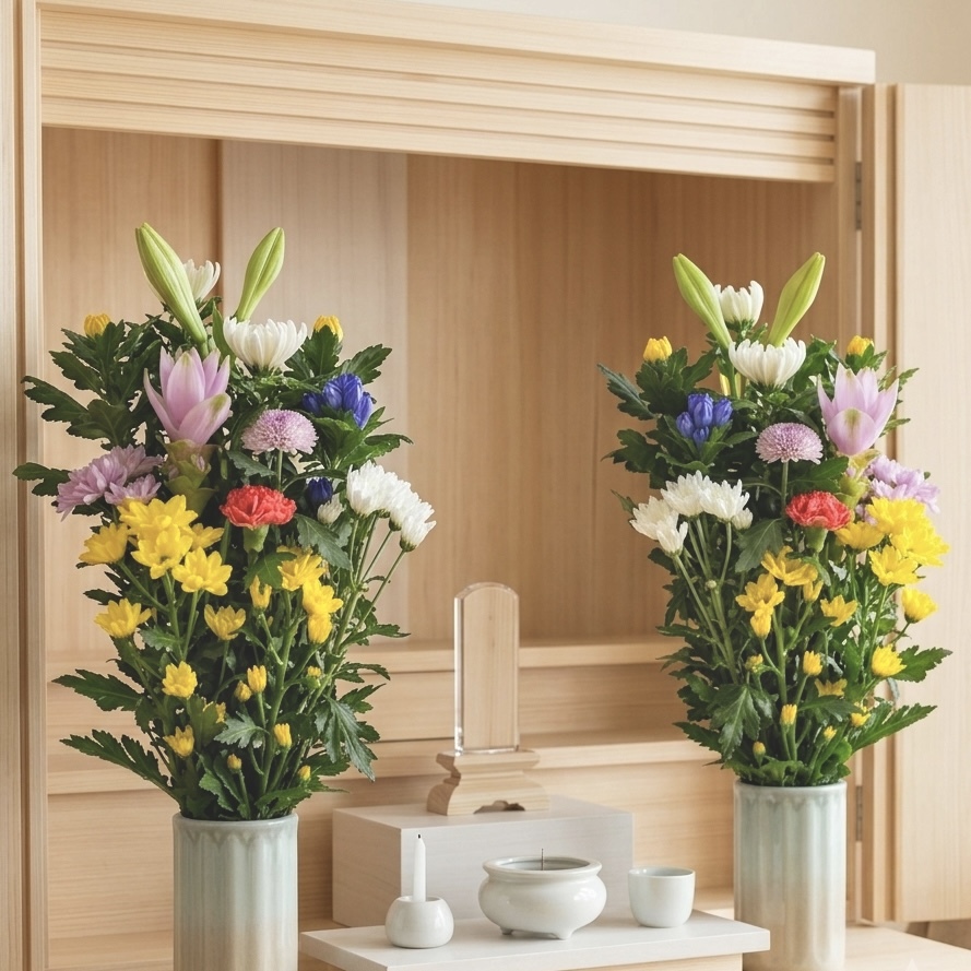 お供え花束・仏花＜墓参・仏壇 D＞【送料無料】【品質保証★花】【お盆 花】【お盆 お供え】【花 お供え】【最短発送】