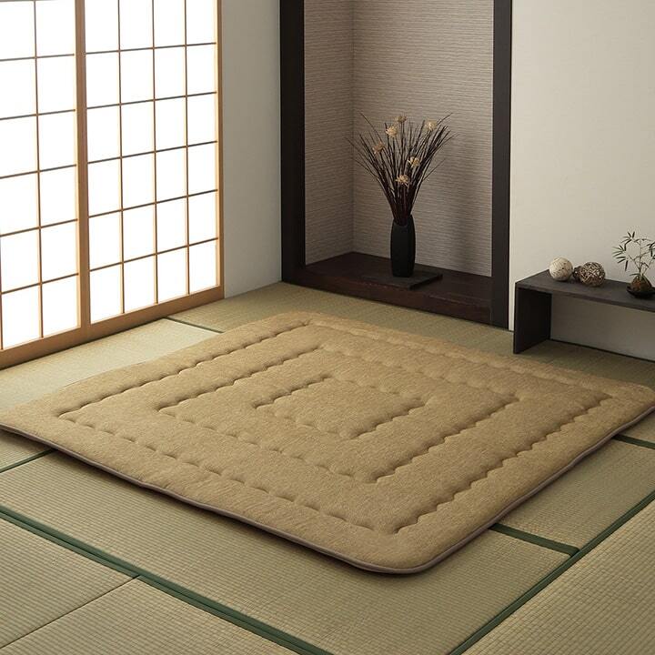 こたつ敷き布団 こたつ布団 正方形 撥水ラグ ふっくらタイプ 約190×190cm こたつ敷布団 こたつ敷きマット コタツ敷布団 こたつマット 冬用敷物 こたつ用敷布団 敷き布団単品 こたつ用品 あったか リビング 和室 敷きふとん 冬物 暖房用品 寝具