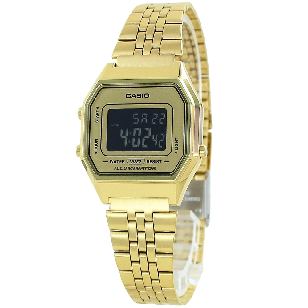 箱なし カシオ 腕時計 レディース CASIO ゴールド デジタル レトロ 小さめ メタル ストップウォッチ アラーム LEDライト 海外モデル 逆輸入 ヴィンテージ シンプル 上品 通勤 通学 誕生日 プレゼント ギフト 成人 卒業 入学