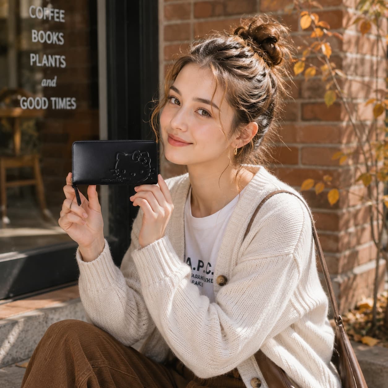 HELLOKITTY 長財布 ロングウォレット 財布 さいふ サイフ ウォレット ハローキティ 使いやすい かわいい シンプル レディース ギフト プレゼント ブラック 2w06
