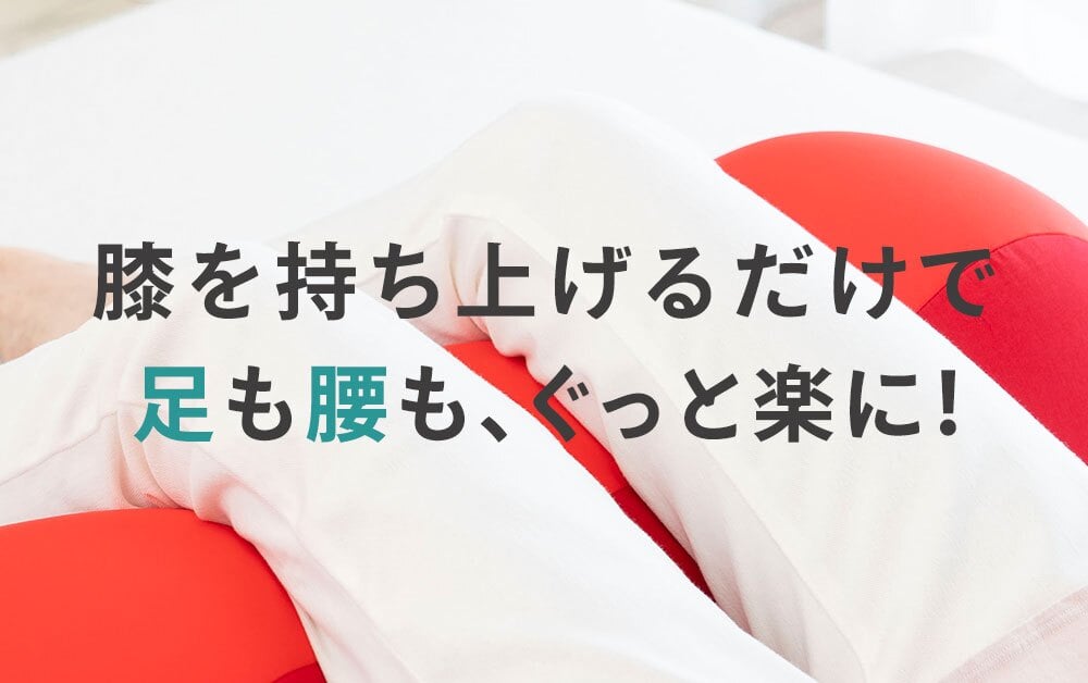 王様の膝下枕 Mサイズ(標準サイズ)｜ひざを乗せた瞬間から気持ちいい♪ 「ananカラダに良いモノ大賞」準グランプリ  < ひざ下枕 膝下枕 足枕 脚枕 足まくら クッション フットレスト リラックスグッズ 母の日 父の日 敬老の日 クリスマス バレンタイン 誕生日 プレゼント ギフト 彼女 妻 奥さん 女友達 母 祖母 おばあちゃん 彼氏 夫 旦那 男友達 男性 父 祖父 おじいちゃん >