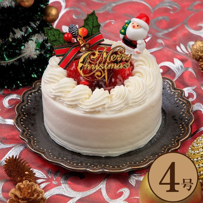 【予約受付中】　クリスマスケーキ 苺と木の実のショートケーキ 4号 12cmクリスマス2025(x21003)