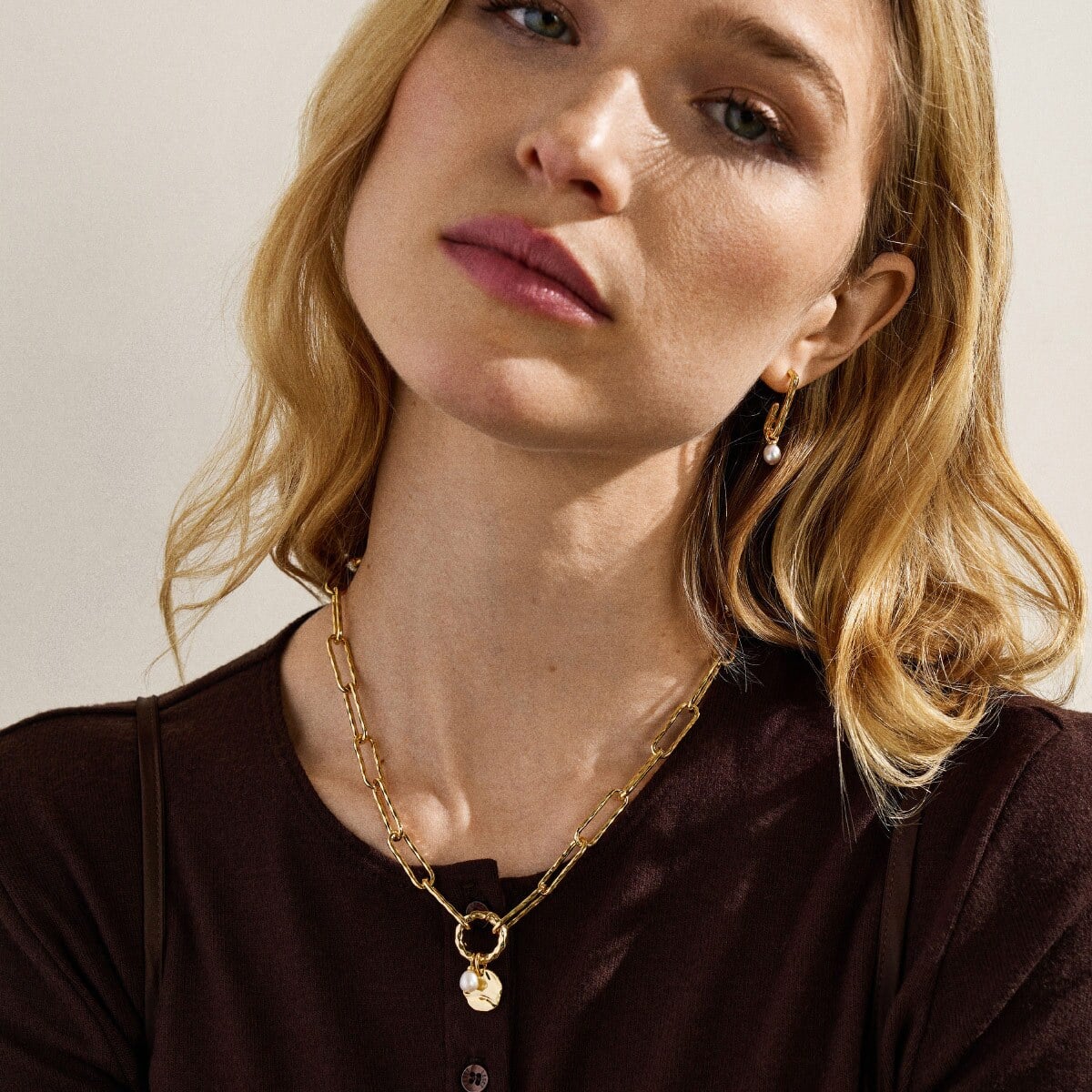 スカーゲン SKAGEN Agnethe Pearl アクセサリー ネックレス ゴールドトーン レディース SKJ5024710