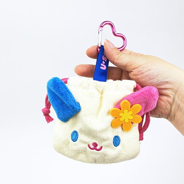 サンリオ ウサハナ カナビラ付きミニ巾着 Sanrio