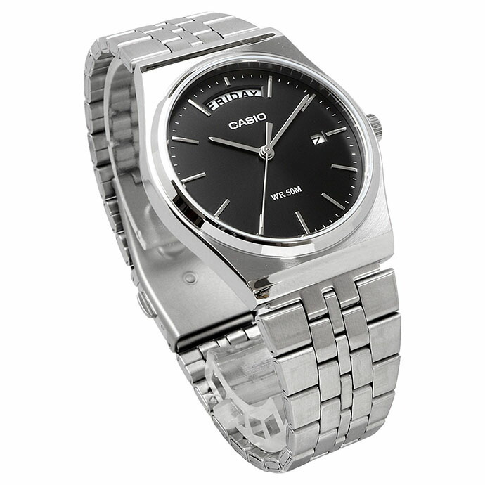 CASIO 腕時計 カシオ 時計 ウォッチ チープカシオ チプカシ スタンダード アナログ クオーツ メンズ シルバー×ブラック 海外モデル MTP-B146D-1AV [並行輸入品]