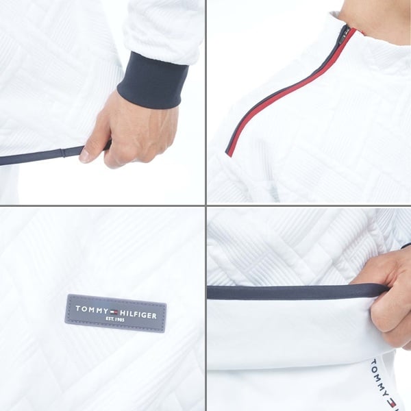 トミーヒルフィガー ゴルフ メンズ キルトジャガード モックスウェット TOMMY HILFIGER THMA667 2026年秋冬モデル お誕生日祝い お祝い 記念品 お父さん 父の日 彼氏 男性 30代 40代 50代 60代  還暦祝い 敬老の日 人気プレゼント プレゼント
