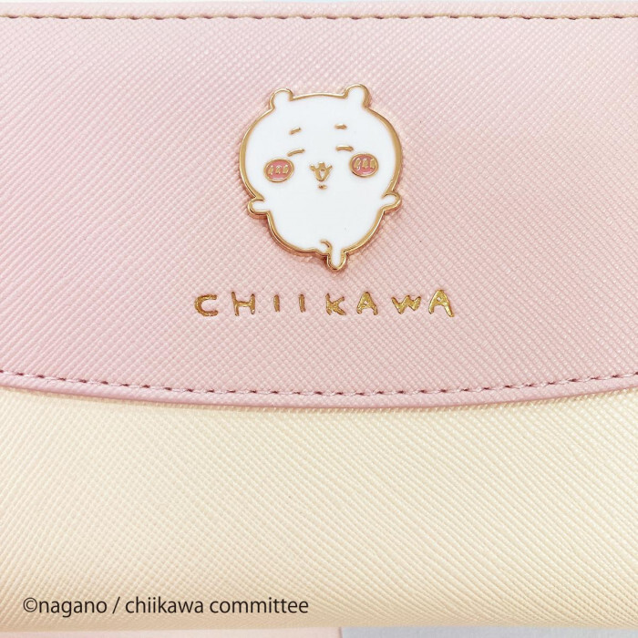ちいかわ ラウンド長財布 ピンク 財布 ロングウォレット 合皮 キャラクター グッズ レディース キッズ 子供用 プレゼント ギフト かわいい おしゃれ