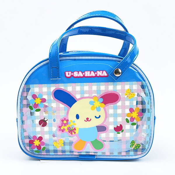 サンリオ ウサハナ ボストンバッグ風ポーチ Sanrio