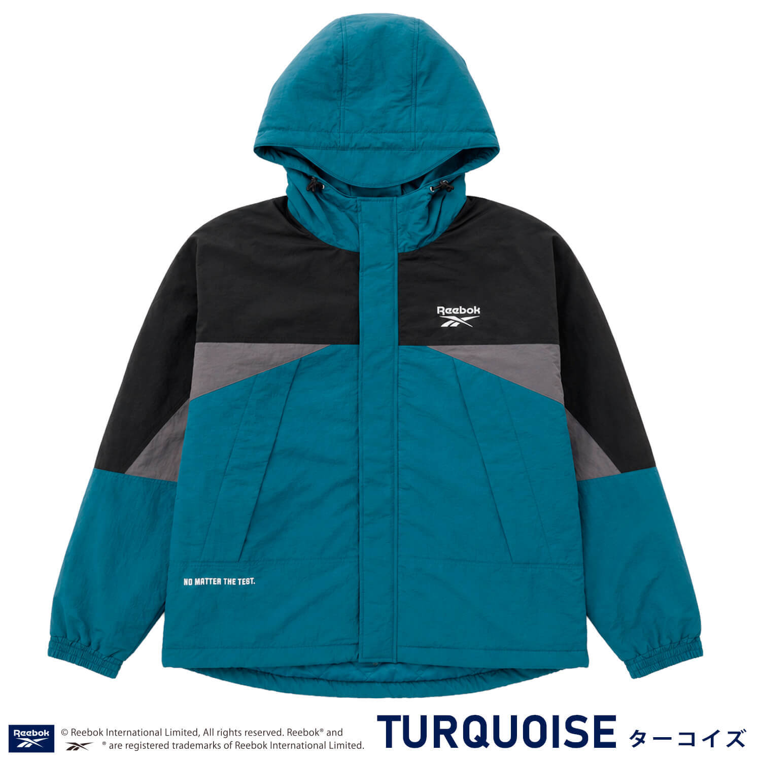 【予約】Reebok リーボック マウンテンパーカー メンズ 長袖 アウター ブルゾン スタンド フルジップ フーディ 中綿 キルト 軽量 防風 あたたかい ロゴ 刺繍  ブランド 大きいサイズ ゆったり ユニセックス 春 秋 冬 M L LL 黒 紺 2026fw karlas