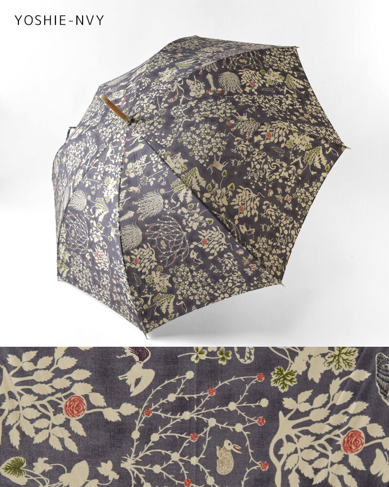 【Cou Pole クーポール】晴雨兼用 リバティプリント バンブーハンドル 長傘 / UVカット日傘 (CC-73004)レディース LIBERTY 花柄 フラワー 紫外線対策 日本製 プレゼント ギフト coupole 雨傘 母の日 クリスマス 60代 50代 40代 30代