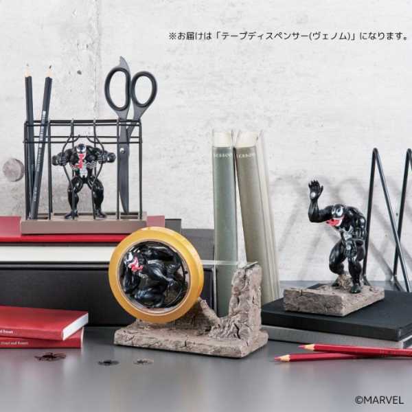 マーベル ヴェノム テープディスペンサー D23-0117 テープカッター 雑貨 おしゃれ インテリア キャラクター グッズ デスク周り オフィス 文房具 卓上 収納 フィギュア風 ギフト プレゼント セトクラフト