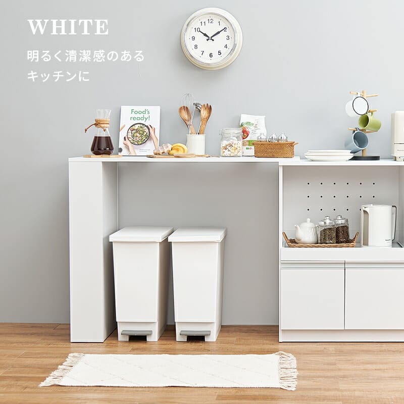 オプションテーブル カウンター専用 幅104cm 高さ84cm 拡張テーブル単品 乗せるだけの簡単設置 キッチン収納 調理器具 かわいい 北欧 収納 木製 木目 ダークブラウン ナチュラル ホワイト カウンターテーブル 追加テーブル 家具 インテリア 机 新生活