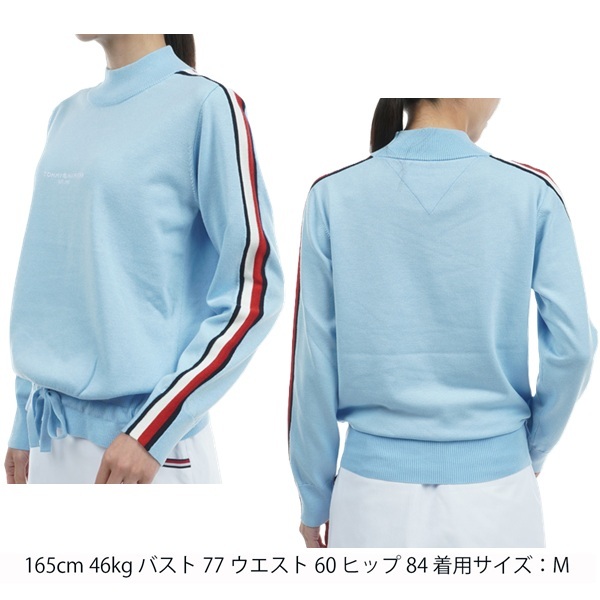 トミーヒルフィガー ゴルフ レディース トリコライン ハイネックセーター TOMMY HILFIGER GOLF THLA471 秋冬モデル お誕生日祝い お祝い 記念品 30代 40代 50代 60代 母の日 お母さん 還暦祝い 敬老の日 彼女 人気プレゼント プレゼント