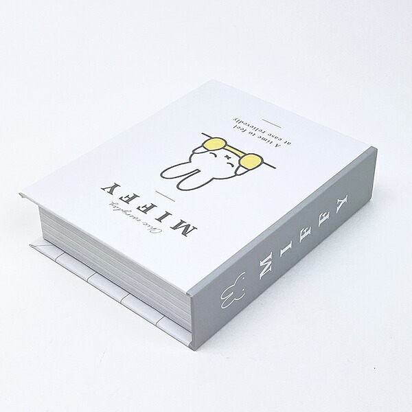 ミッフィー miffy ミニ ブック型ボックス (イエロー)