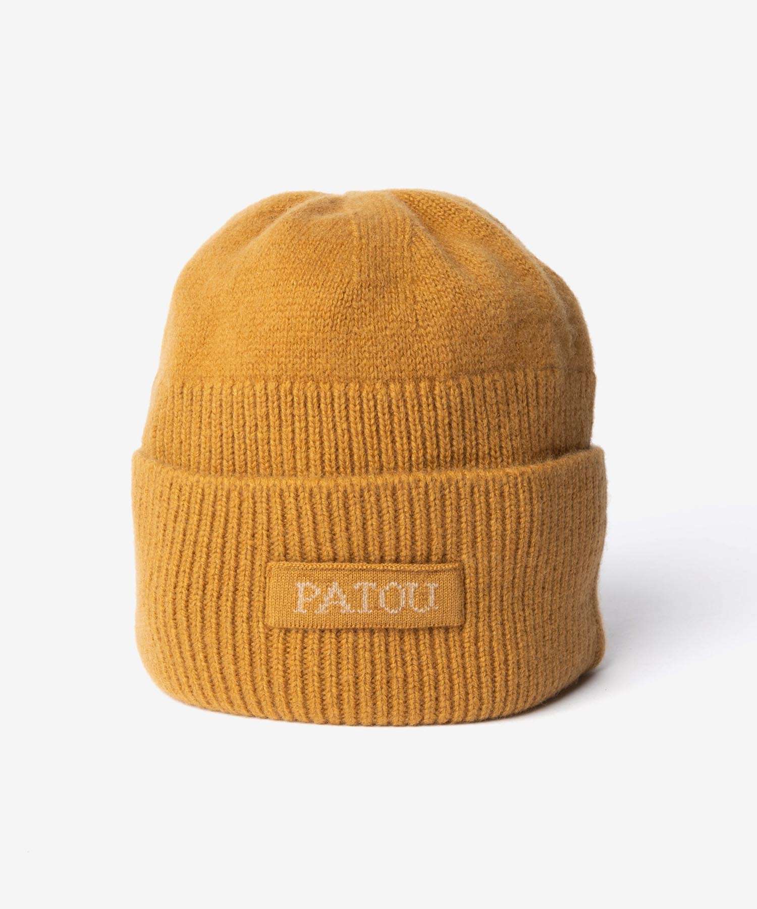 パトゥ PATOU WOOL CASHMERE BEANIE ウール カシミア ビーニー AC0788041 ニット帽 ロゴ レディース 帽子