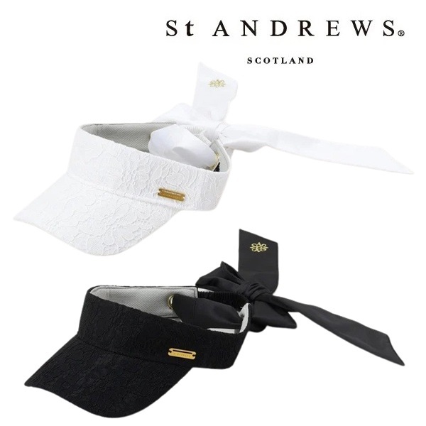 セント アンドリュース ゴルフ レディース レースリボンバイザー St ANDREWS 042-6187506 お誕生日祝い お祝い 記念品 お父さん 父の日 彼氏 男性 30代 40代 50代 60代 母の日 お母さん 還暦祝い 敬老の日 彼女 人気プレゼント プレゼント