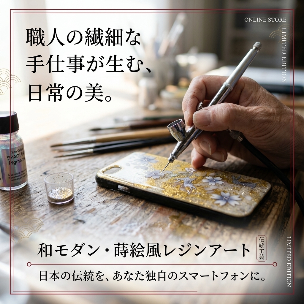 【全機種対応】スマホケース『美』名入れ 送料無料 和柄 和風 桜 職人 伝統工芸 ハンドメイド ハードケース 手帳型 iPhone 17 Xperia AQUOS Android 各機種対応