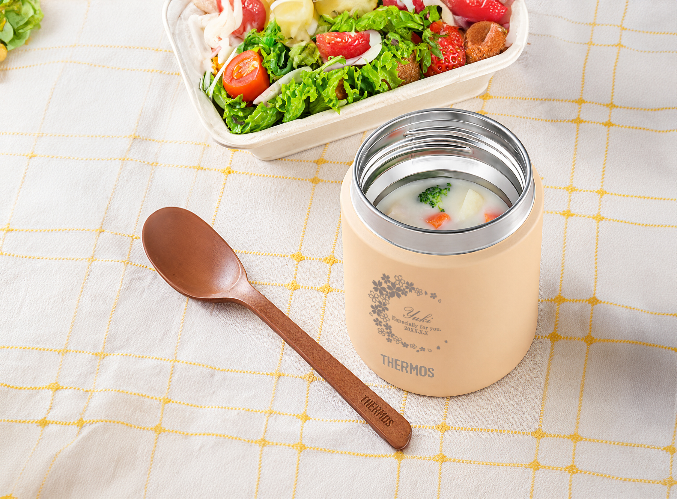 ☆【名入れ無料】サーモス THERMOS 真空断熱スープジャー JED-401/400