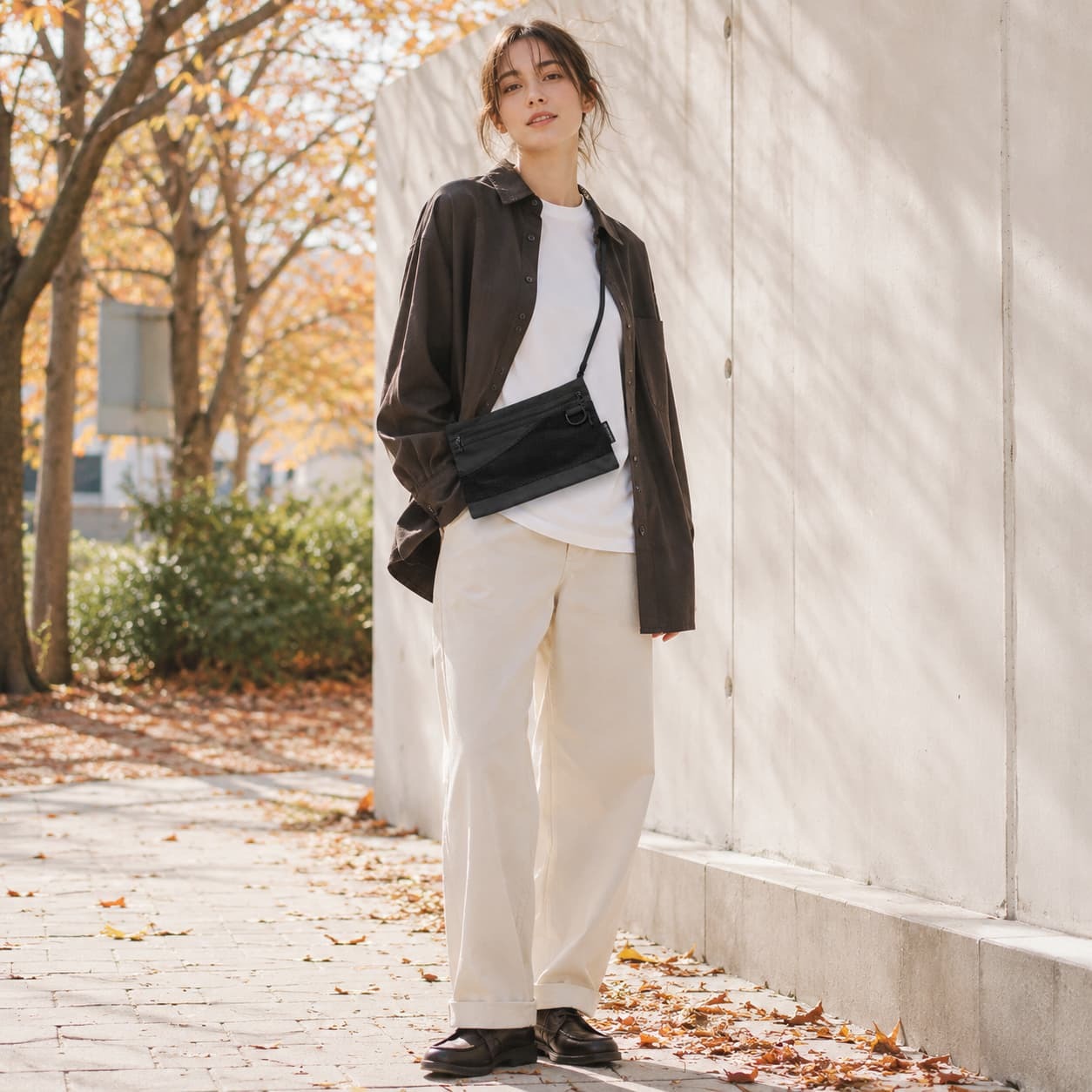 snowpeak Everyday Use Sacoche ショルダーバッグ サコッシュ 斜め掛け コンパクト 普段使い レディース メンズ ギフト プレゼント ブラック ac25su405