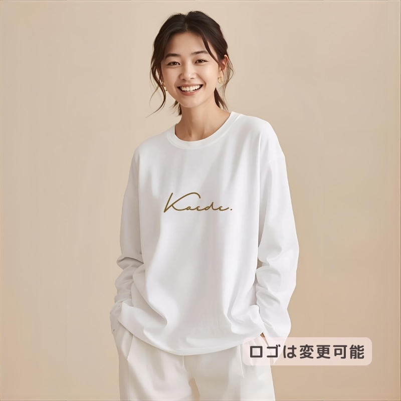 ＼ 名入れ ／ 長袖 カップルTシャツ 2枚セット ssdot カラー変更可 カップル ペアtシャツ 結婚祝い 結婚式 2次会 衣装 結婚記念日 プレゼント 名前入り Tシャツ tシャツ ギフト