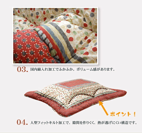 こたつ掛け布団 国内プリント こたつ厚掛け布団単品 『オアシス』 約205×245cm(裏地:フランネル) こたつ布団 コタツ布団 こたつふとん こたつ掛布団 冬用寝具 こたつ用掛布団 コタツ掛布団 日本製 こたつ用品 あったか リビング 和室 冬物