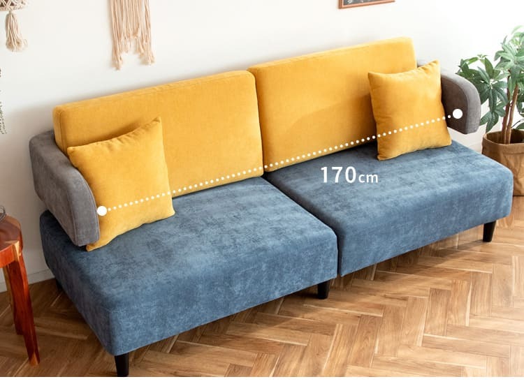 ソファ 座椅子 3P セトレー ファブリック トライカラー 三人掛け コンフォート 天然木脚 リビング sofa ウレタンフォーム ウェービングベルト モダンデザイン 北欧風 リラックス 快適 インテリア オシャレ 家具