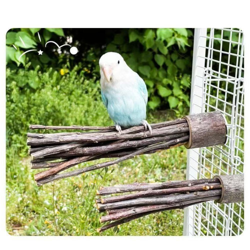 天然木 バードパーチ 止まり木 小鳥用 ケージ固定 インコ 止まり台 天然木ステップ 文鳥 セキセイインコ コザクラインコ オカメインコ