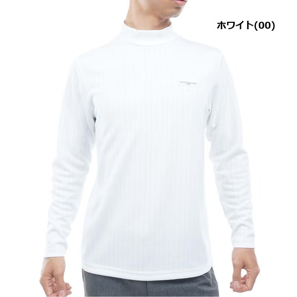 トミーヒルフィガー ゴルフ メンズ 針抜きジャガード フラッグモックシャツ TOMMY HILFIGER THMA661 2026年秋冬モデル お誕生日祝い お祝い 記念品 お父さん 父の日 彼氏 男性 30代 40代 50代 60代  還暦祝い 敬老の日 人気プレゼント プレゼント